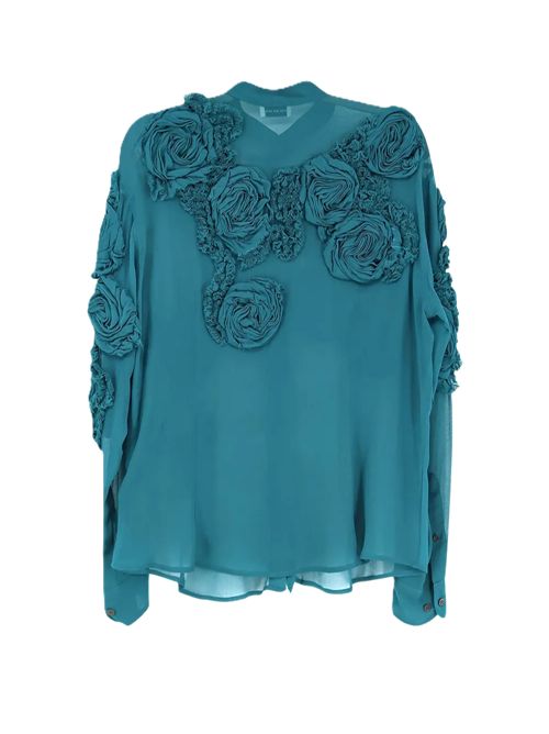 Camicia Chowsaemb Dries Van Noten petrolio DRIES VAN NOTEN | 261-010762-3376508 PETROL